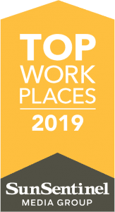 Top Work Places 2019 badge